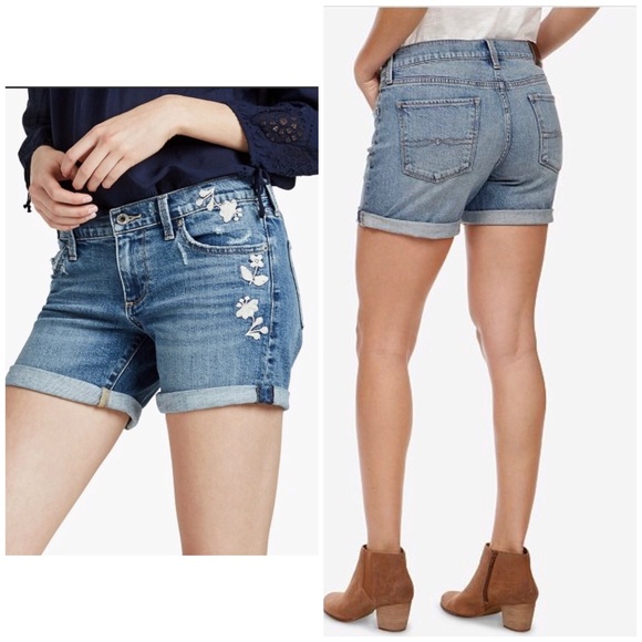lucky brand roll up shorts